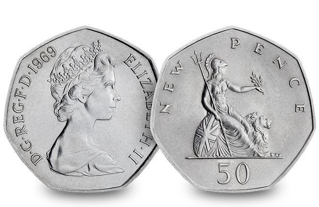 50th anniversary of the 50p coin 1969 blog 1 - The denomination not seen on a UK coin for almost 40 years