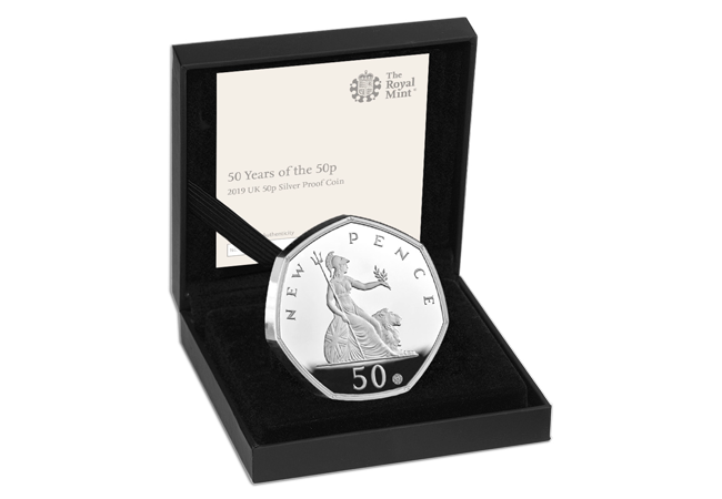 CL 50 years of the 50p 2019 Silver Proof product images 4 - The denomination not seen on a UK coin for almost 40 years