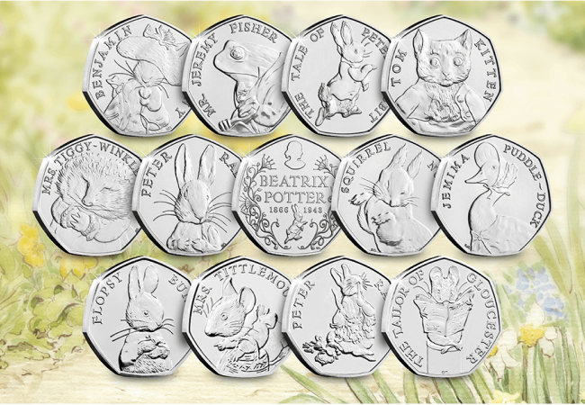 Beatrix Potter 50p Coins - How did the humble 50 pence piece become Britain’s most collectable coin?