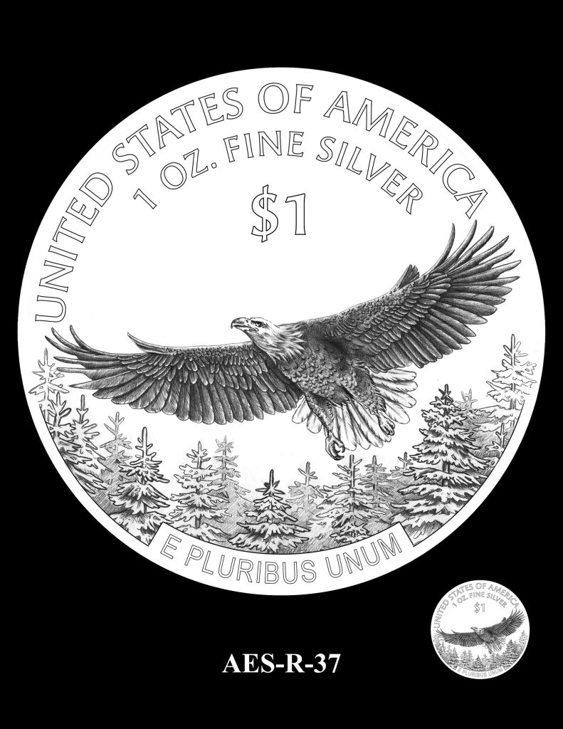 Silver US Eagle Proposed Design 2 791x1024 - World’s best-selling coin to be redesigned for the first time in 2021