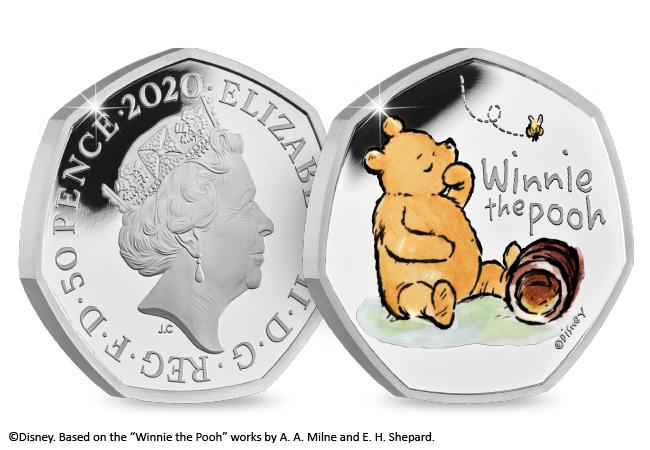 UK 2020 Winnie the Pooh Silver Proof 50p Product Page Images Coin Obverse Reverse - Will this be another record-breaking Winnie the Pooh Collectable?