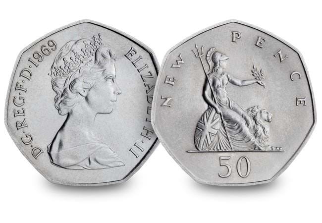 1969 britannia large 50p coin 2 - The day that changed UK coinage forever