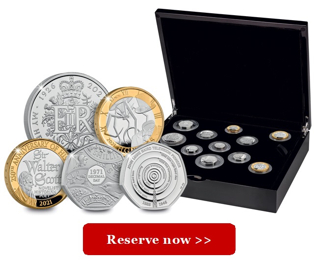 UK 2021 Silver Proof Coin Set - UK 2021 Coin Release