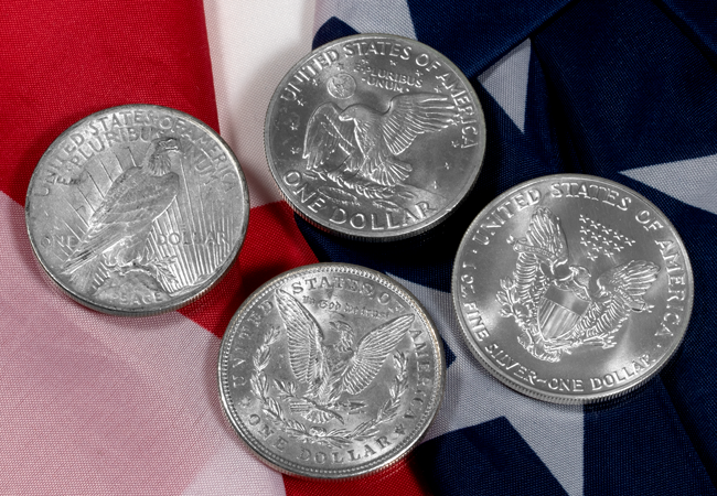 US Dollar 1 oz 20th century set Lifestyle 2 - First Silver US Dollar sells for over $1m – and that looks a bargain