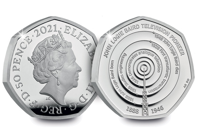 john logie baird 50p coin uk 2021 silver proof - Unveiled today: The UK’s 2021 coin designs