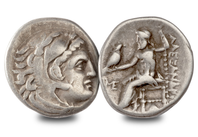 Alexander the Great Drachm obverse reverse - Murder, battles and building an empire – The coins of Alexander the Great
