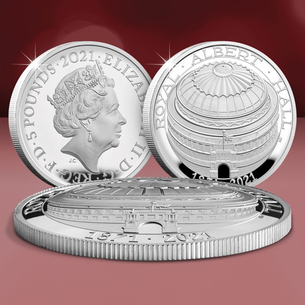 AT Royal Albert Hall Domed Coin Social 1024x1024 - Dissecting a Design: Everything you need to know about the UK’s FIRST EVER Domed £5 Coin