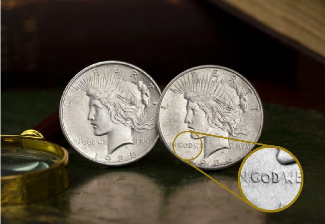 Peace Dollar Set Enhanced God - The 4 words on all American coins that violate the First Amendment?