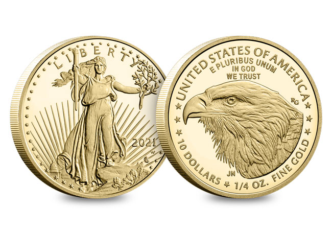 US Gold Proof Type II Eagle Obverse Reverse - The $1 TRILLION Coin