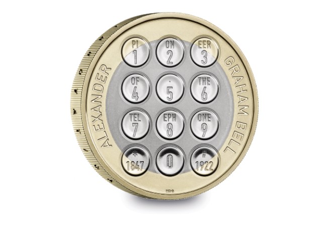 UK 2022 Annual Coin Set Design Reveal Alexander Graham Bell 2 Pound - Unveiled today: UK’s 2022 coin designs
