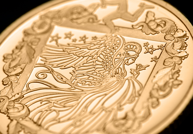 Isle of Man 2022 Christmas Gold Sovereign Product Images Reverse Close Up - <strong>5 Reasons why this Sovereign is the most collectable Christmas coin</strong> 