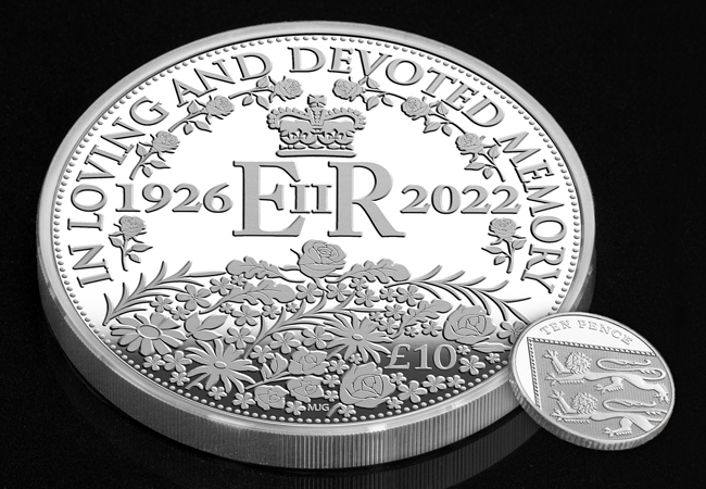 QEII In Memoriam Silver 5oz IOM CPM Lifestyle 05 - Life and legacy of Queen Elizabeth II: 2023 Memorial Coin Range
