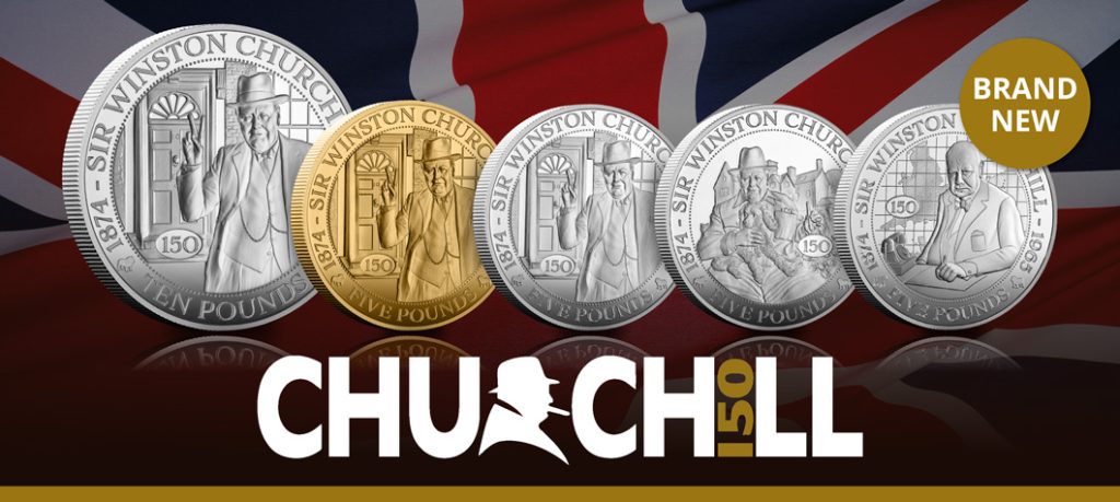 CL CPM Winston Churchill 150th birthday  5 coin range images 5 1024x459 - August: Collectors’ Round-Up: New Coins and Collectibles to Treasure